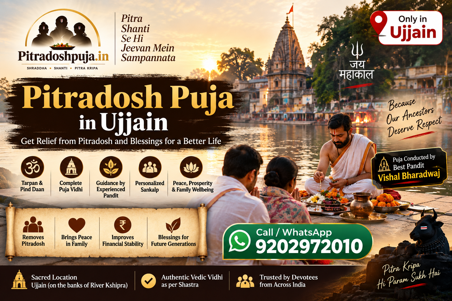 Pitra Dosh Nivaran Puja in Ujjain - Shraddha Shanti Pitra Kripa